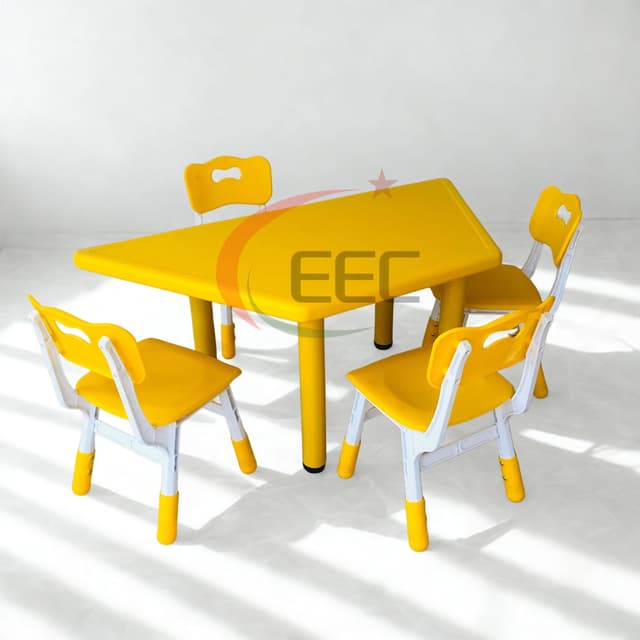 Meja Kursi TK Segi Lima Kuning